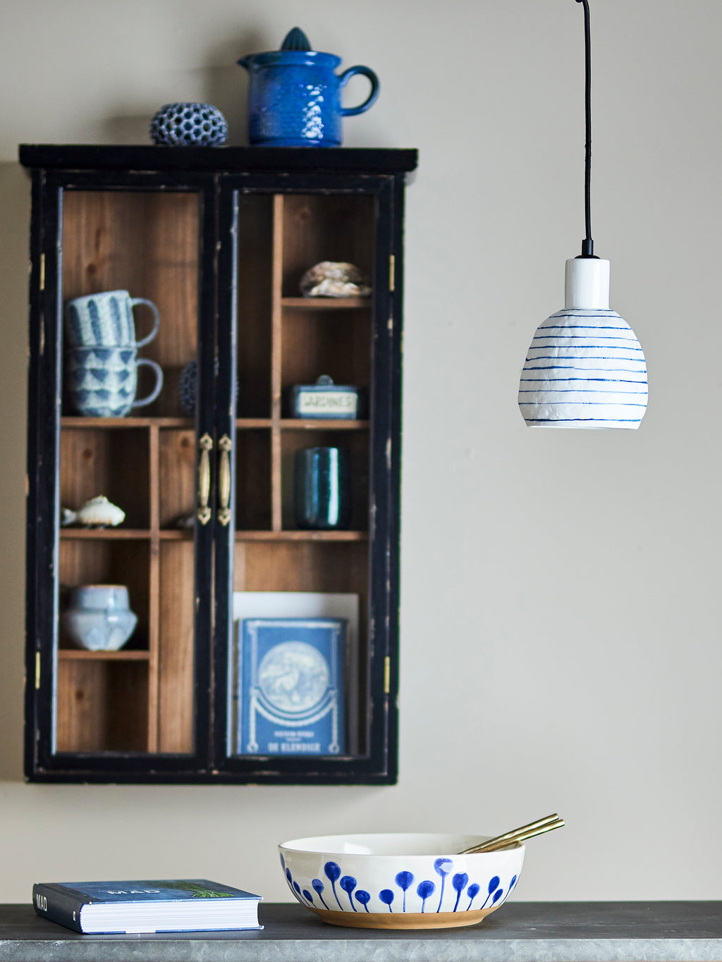 Elga - Pendant Lamp - White - Stoneware