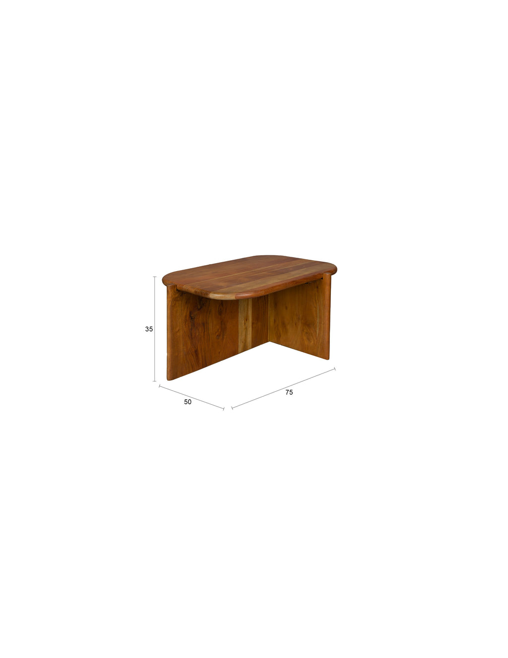 Feller - Side Table - Acacia Wood - Brown
