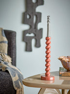 Diza - Candle Holder - Brown - Aluminium