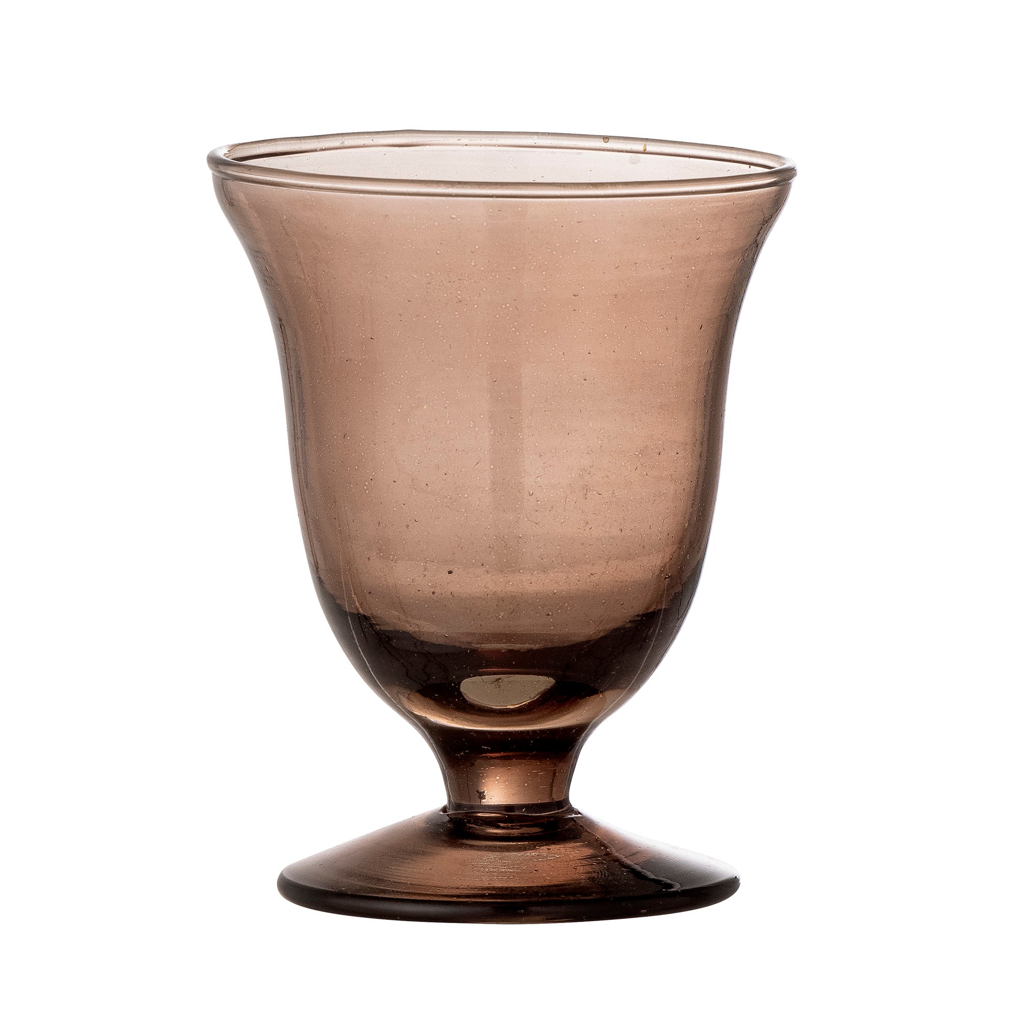Florentine - Wine Glass - Brown - Recycled Glass