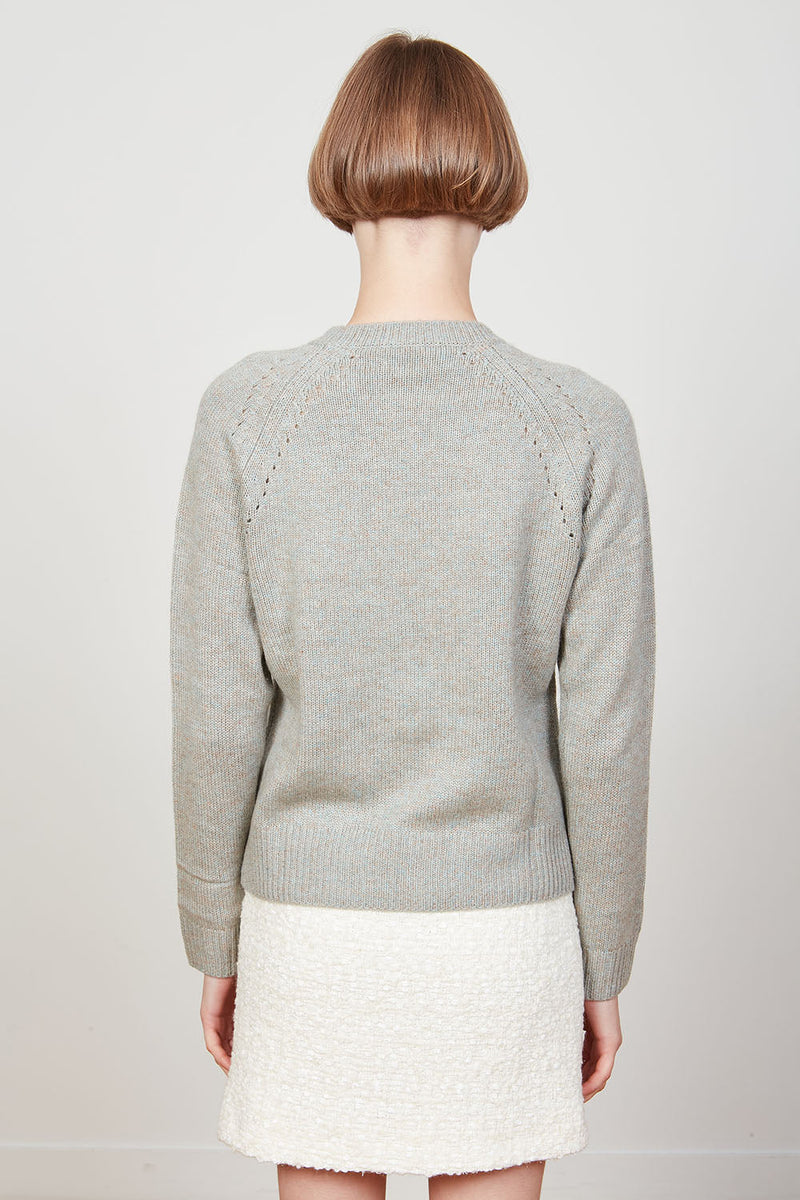 Timeless round-neck sweater - Almond