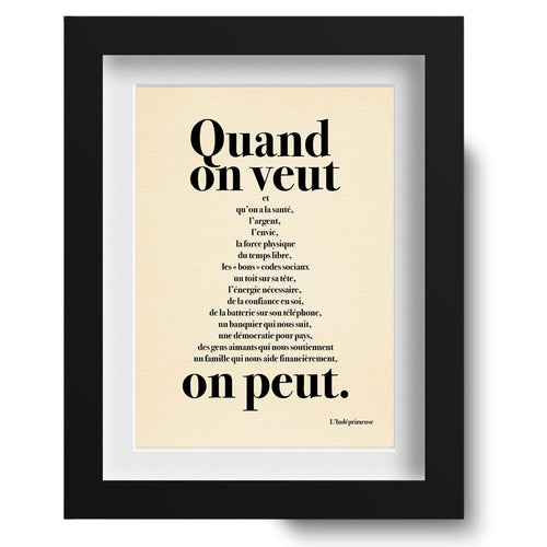 Quand On Veut On Peut