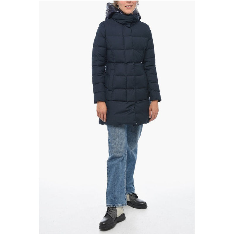 Quilted Down Jacket With Removable Chest Piece