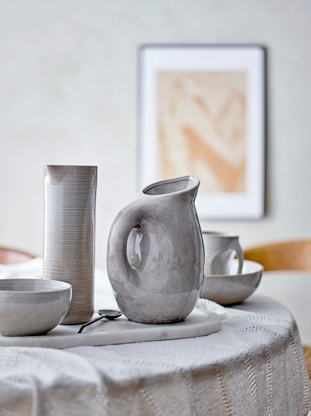 Taupe - Lote de 12 Cuencos - Gris - Gres