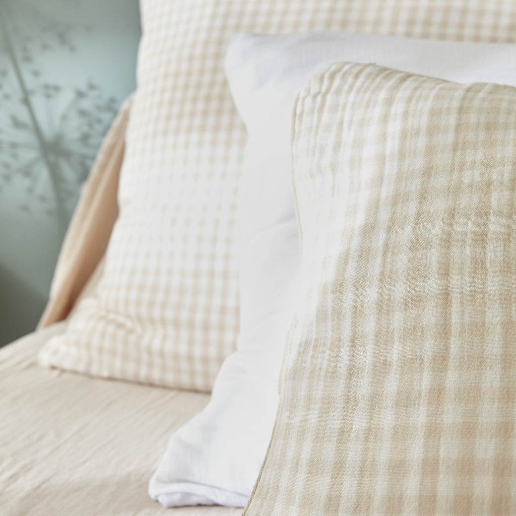 Vickie - Coussin - Gaze De Coton - Pampa