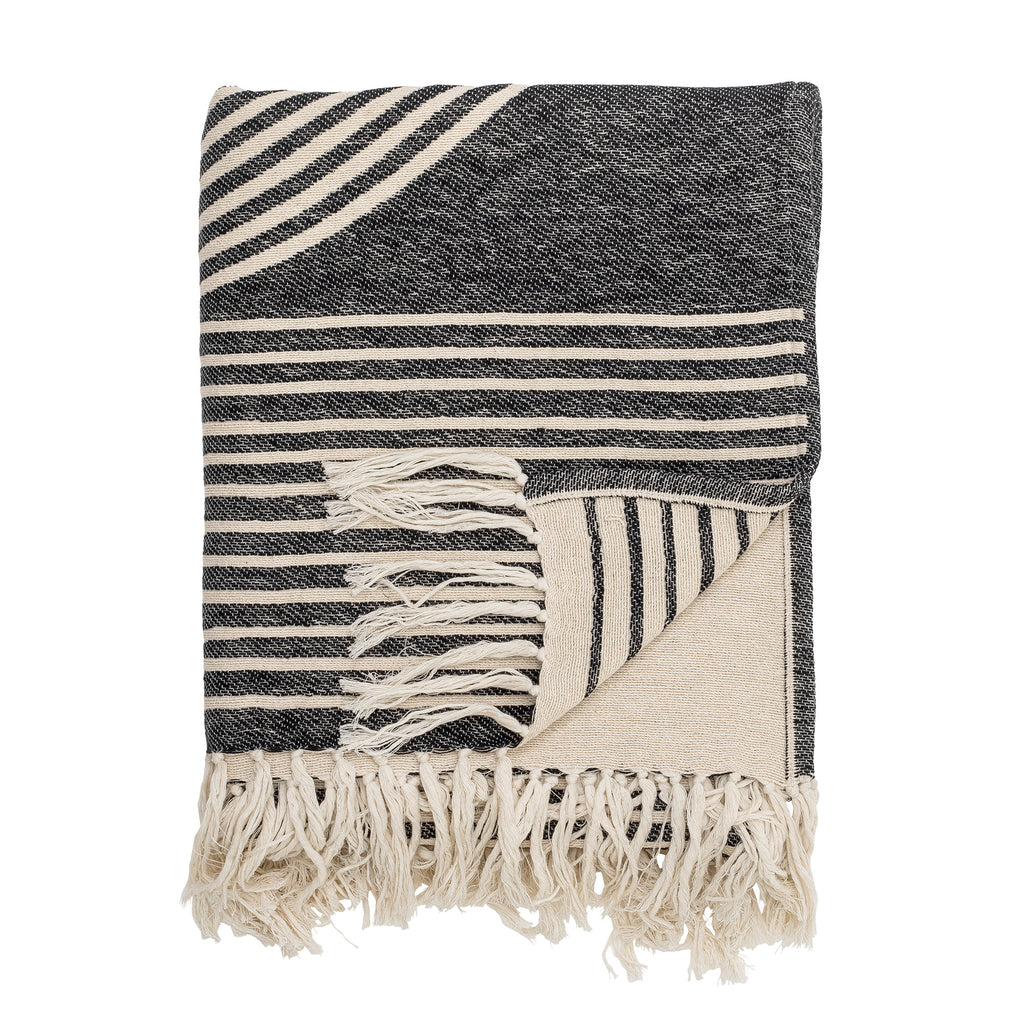 Anek - Throw - Black - Cotton