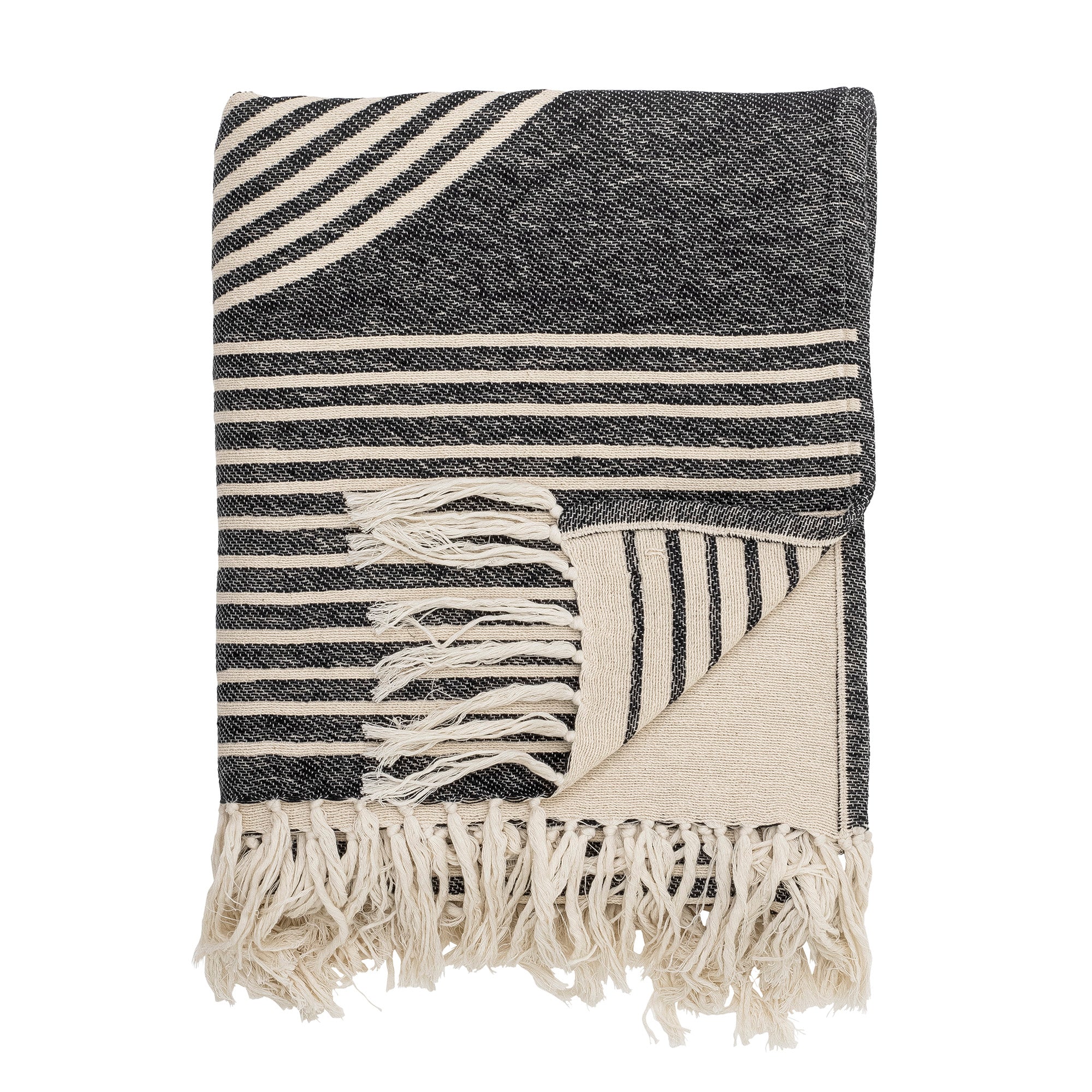 Anek - Throw - Black - Cotton