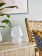 Halim - Vase - White - Glass
