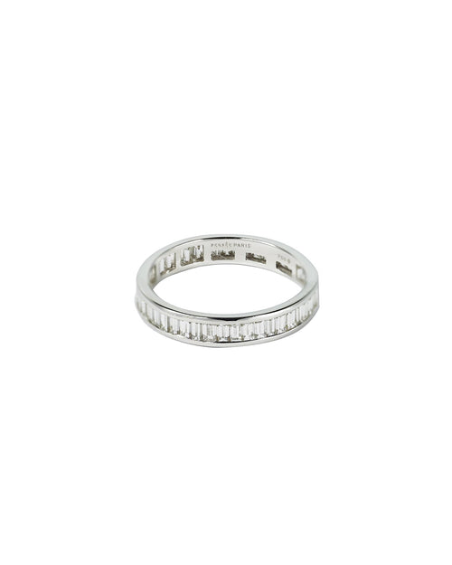 Bague Mariage 47 Diamants Baguette Or Blanc