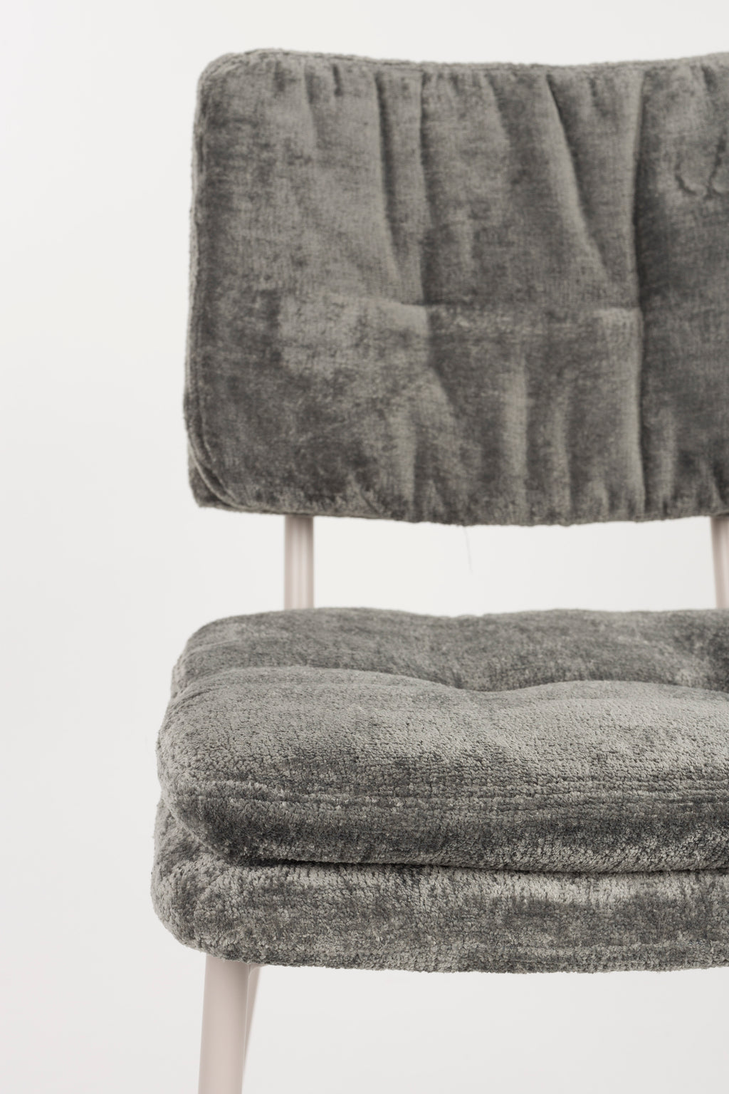 Franck - Dining Room Chair - Polyester - Gray