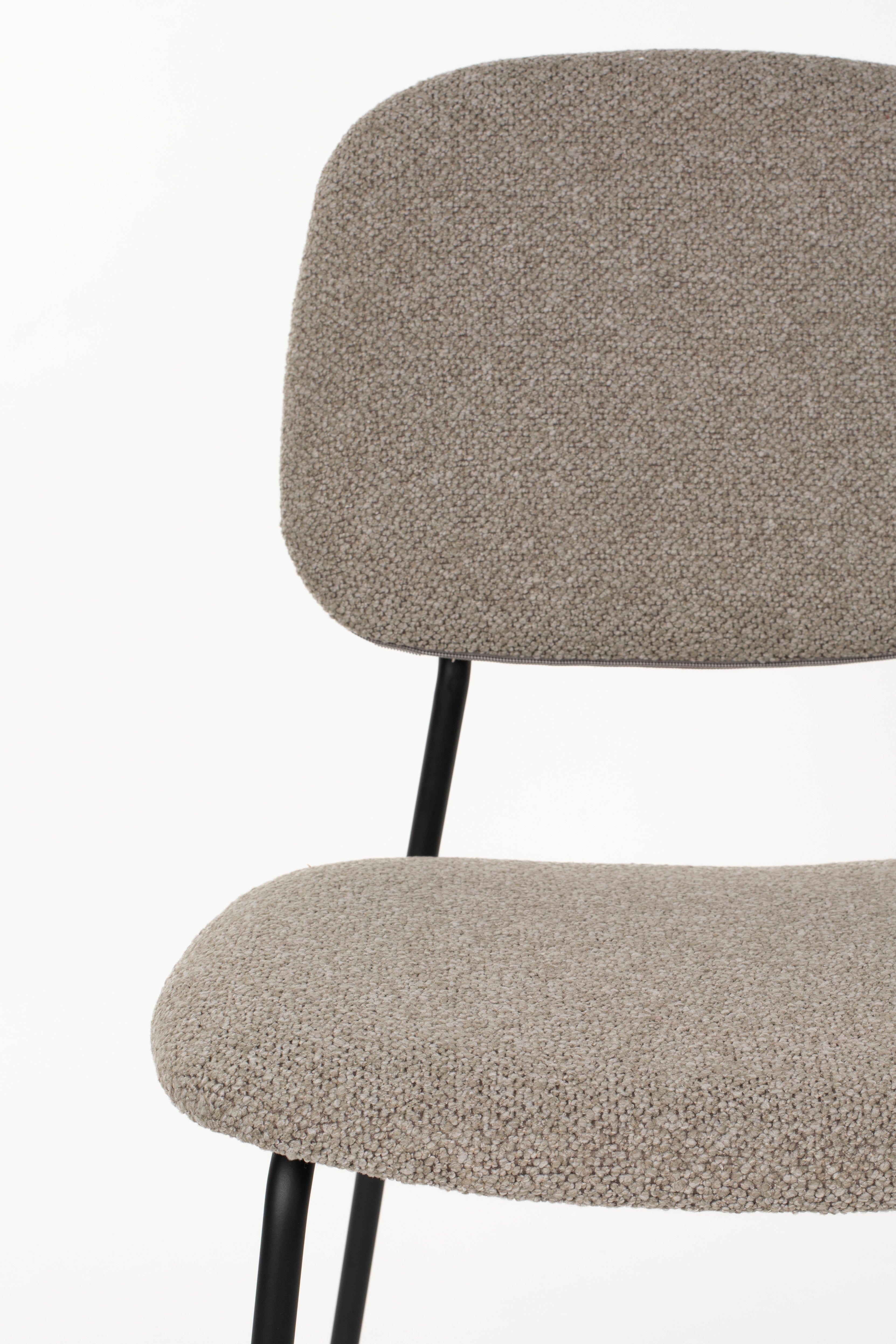 Roos - Dining Room Chair - Metal - Warm Beige