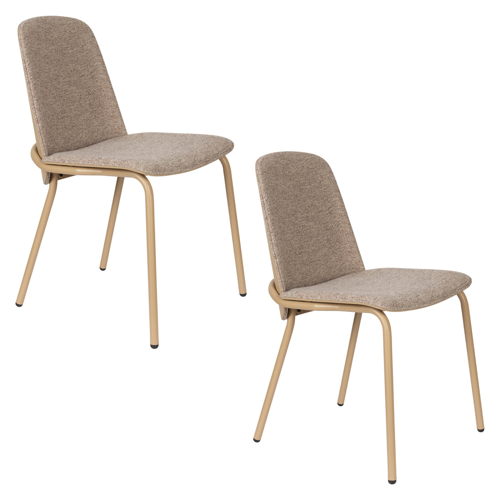 Clip - Dining Room Chair - Fabric - Beige