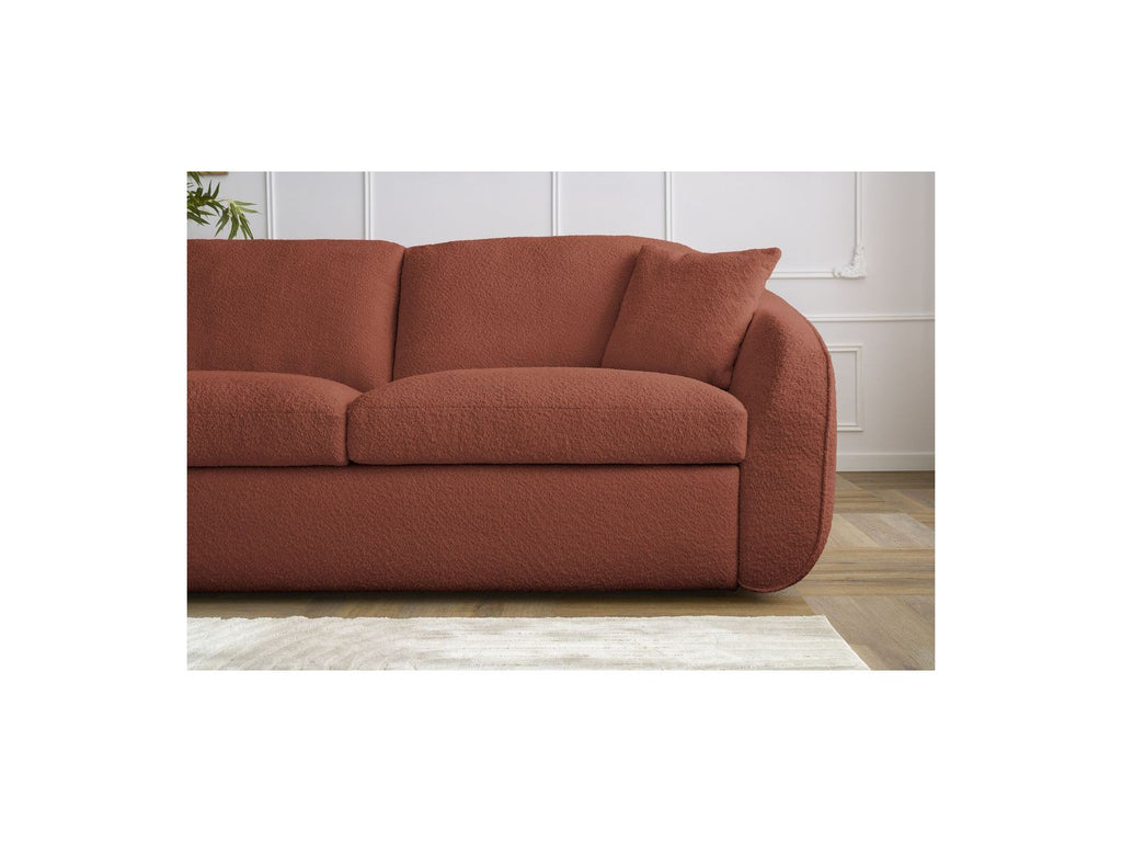 Cezanne - Straight Sofa Bed with Express Opening - Bouclé Fabric