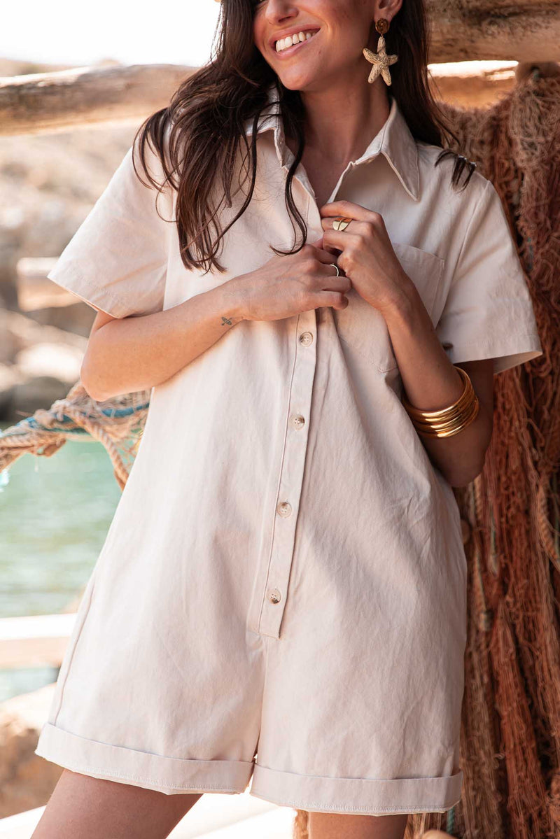 RACHEL Beige - Combishort Loose