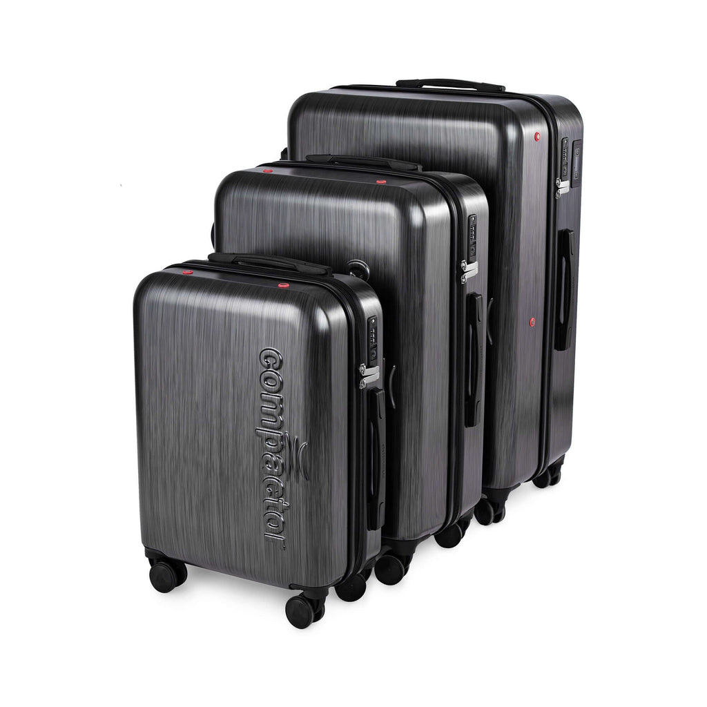 Set van 3 Ruimtebesparende Koffers - Handbagage + Maat L + Maat XL