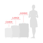 Set van 3 Ruimtebesparende Koffers - Handbagage + Maat L + Maat XL