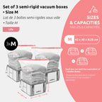 Lot 3 Housses Rangement Sous Vide M