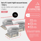 Lot 3 Housses Rangement Sous Vide L