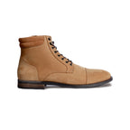 Ranger Boots À Col Cuir Nubuck Cognac - Homme