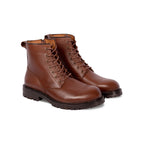 Ranger Boots Cuir Grainé Marron - Homme