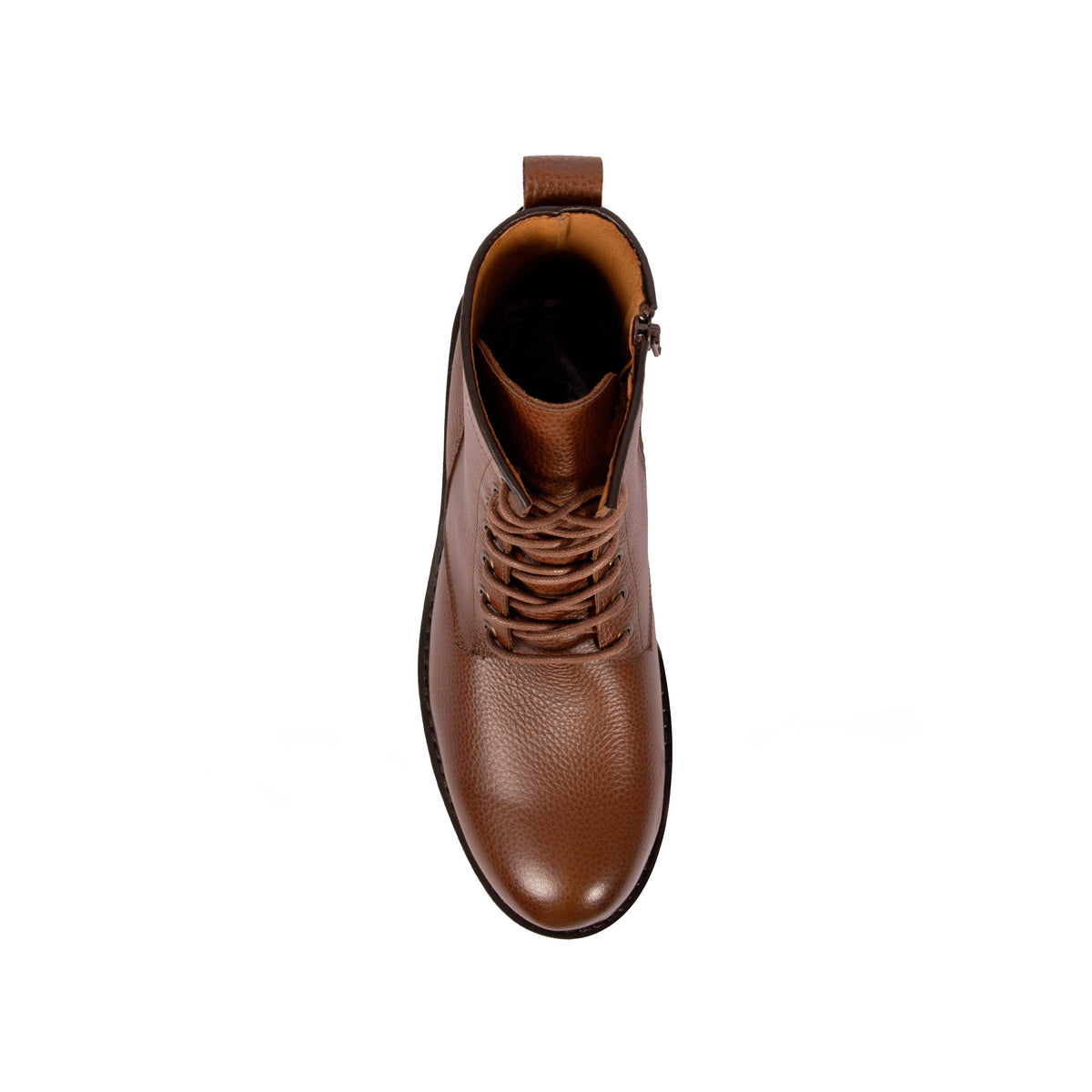 Ranger Boots Cuir Grainé Marron - Homme