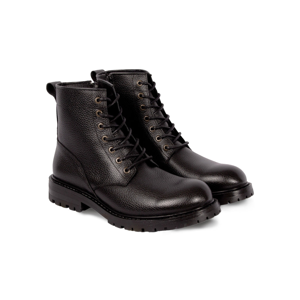 Ranger Boots Cuir Grainé Noir - Homme
