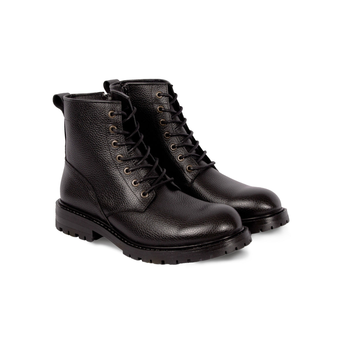 Ranger Boots Cuir Grainé Noir - Homme
