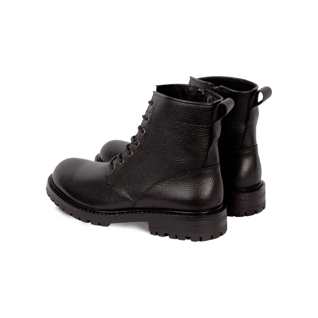 Ranger Boots Cuir Grainé Noir - Homme