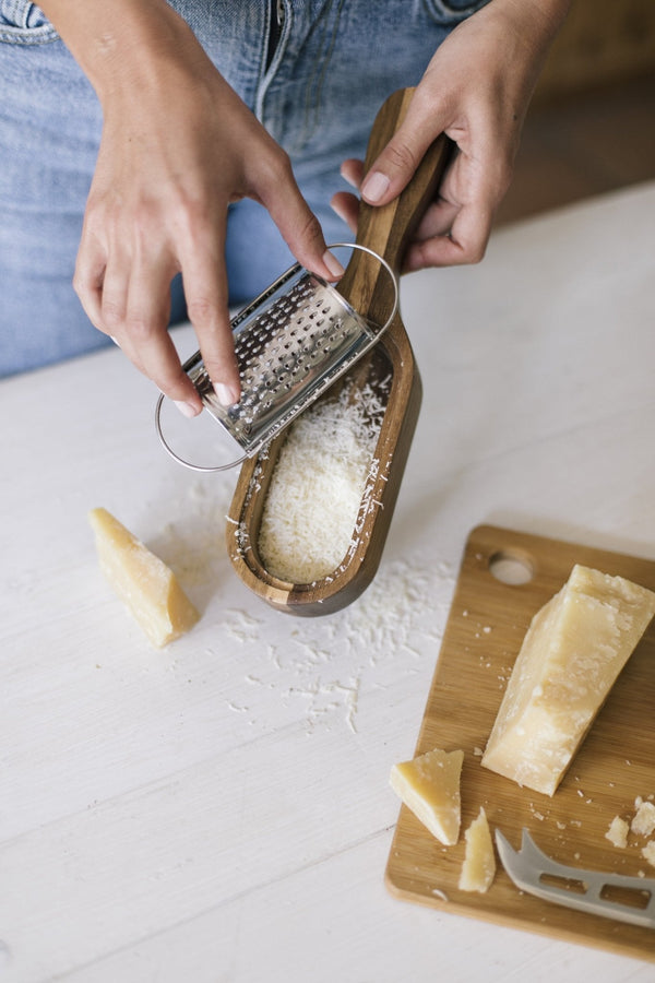 Acacia Cheese Grater - Brown