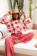 RAQUEL Rose - Maille Crochet