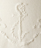 Hand-Embroidered Anchor Crew Neck Jumper - Natural - Women