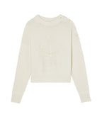 Hand-Embroidered Anchor Crew Neck Jumper - Natural - Women