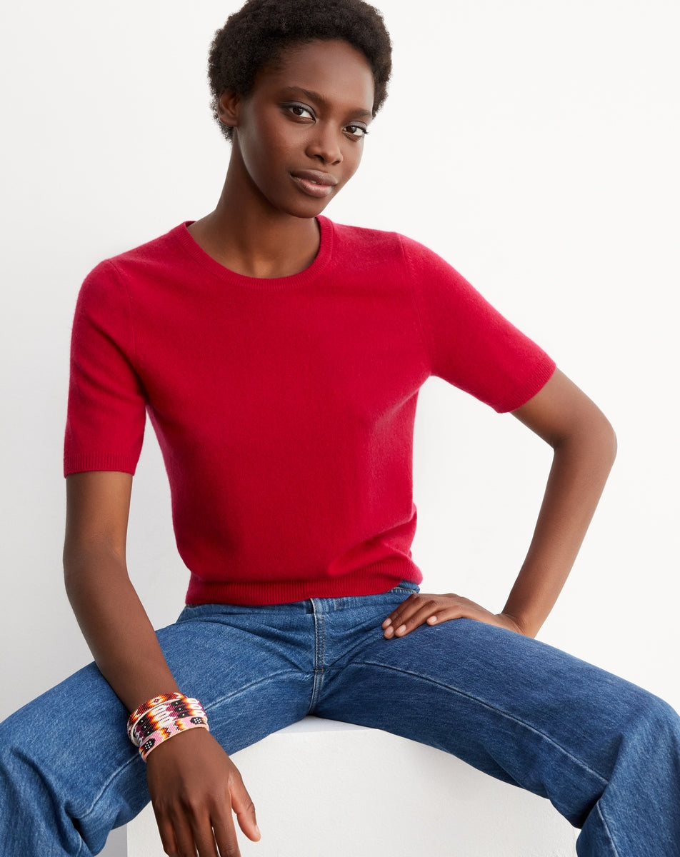 Classic Short-Sleeve Crew Neck Jumper - Nepal - Women