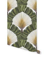 Ravinala Wallpaper - Lichen Green