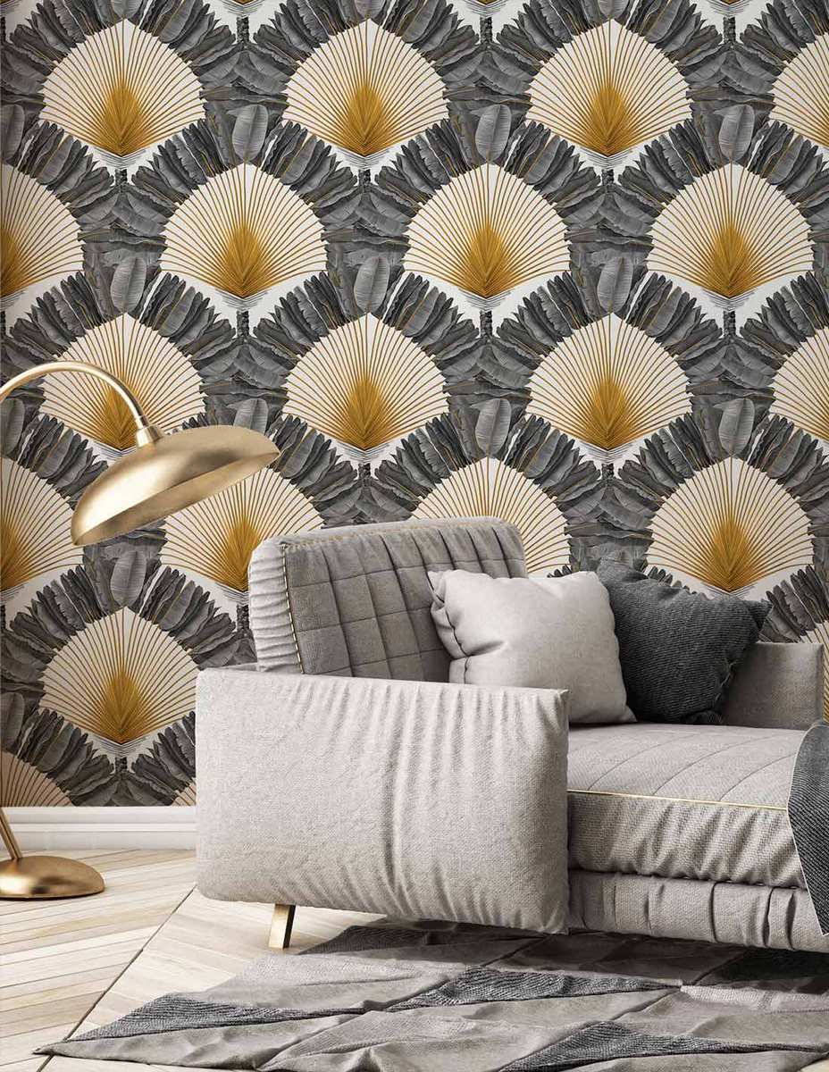 Ravinala Wallpaper - Silver