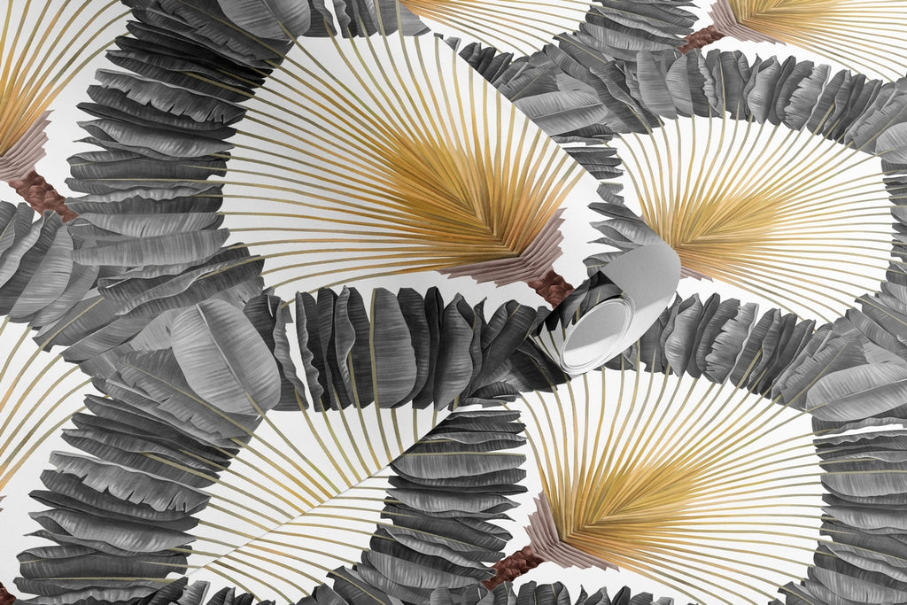 Ravinala Wallpaper - Silver