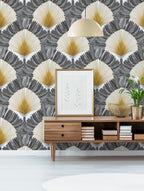 Ravinala Wallpaper - Silver