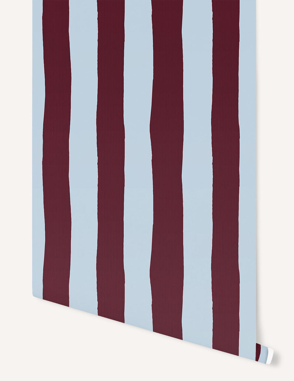 Tapetrulle Rayures - Burgundy Et Bleu