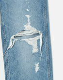 Jean 90S High Rise Loose - Destroyed Medium Blu
