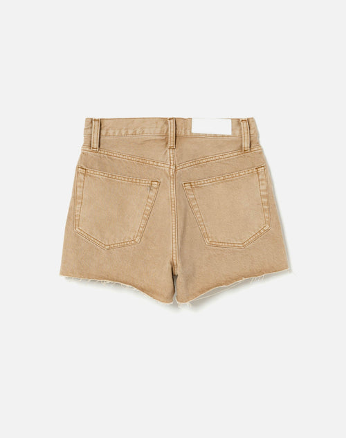 Short 70S High Rise - Washed Khaki