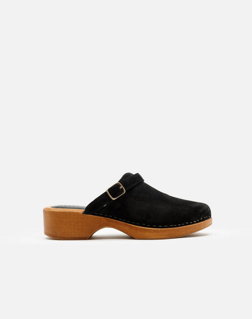 Sabots 70S Classic - Black Suede