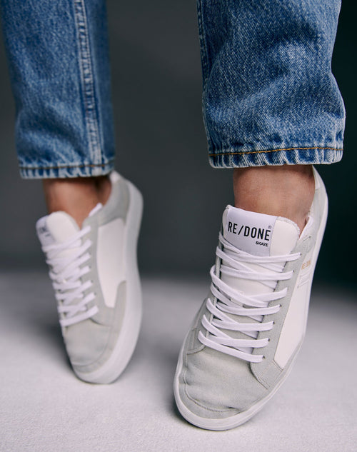 Chaussures 90S Sustainable Skate - White&White