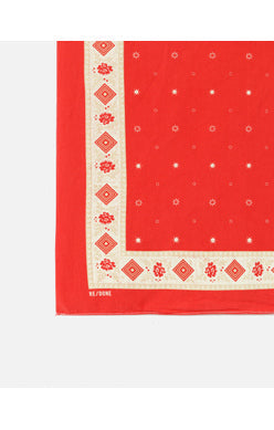 Bandana 50S Floral - Faded Red