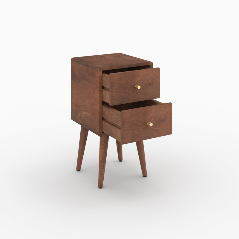 Table de chevet Oréa en bois de manguier