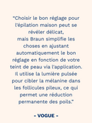 reassurance braun lumiere pulsée