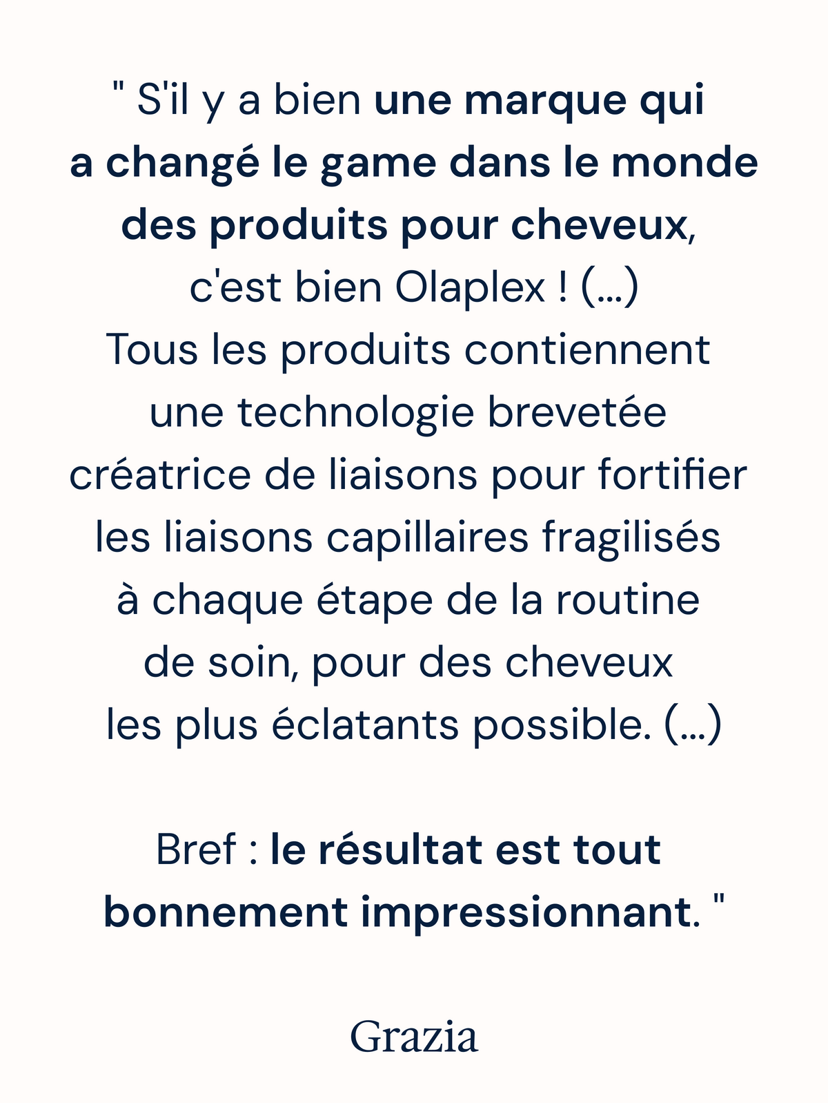 Reassurance OLAPLEX1026 (Grazia)