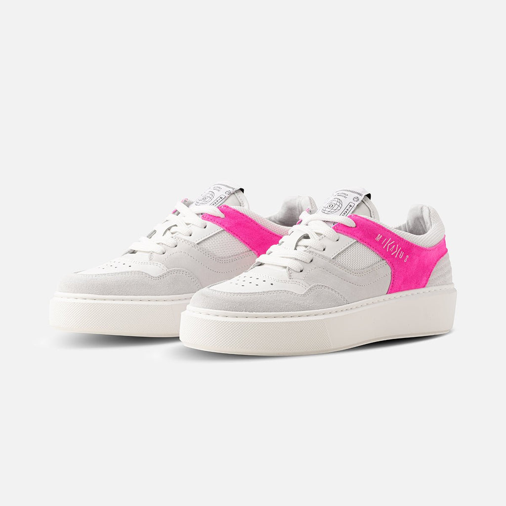 Rebound Low Woman Magenta Trainers - White and Pink - Women