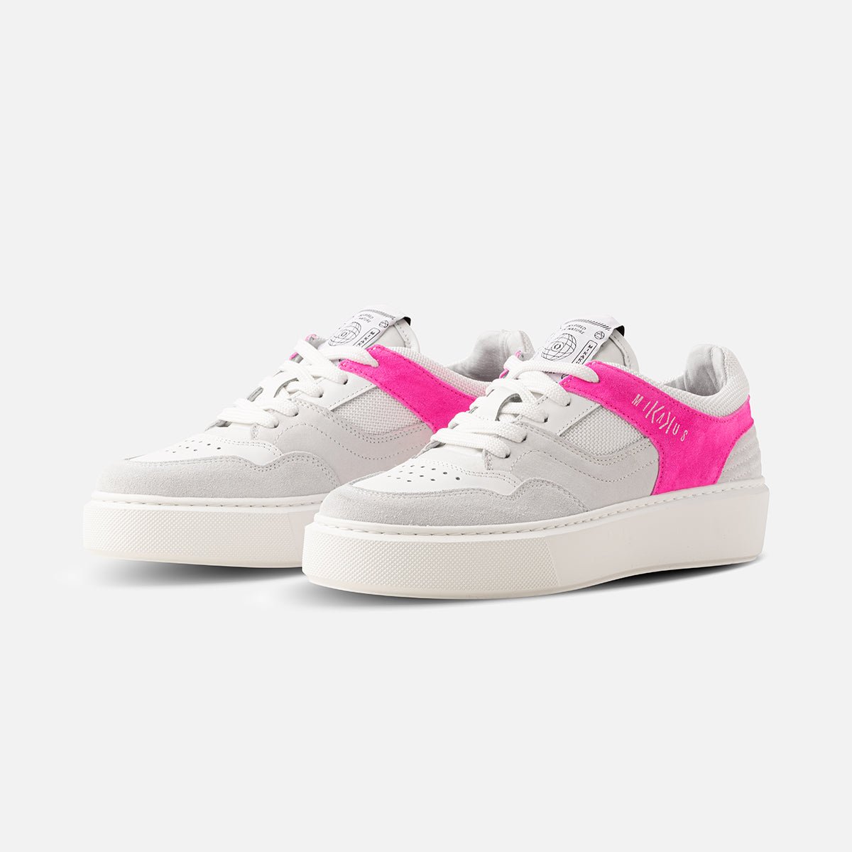Rebound Low Woman Magenta Trainers - White and Pink - Women