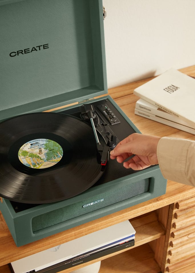 Record Player Retro - Platine Rétro Bluetooth/USB/SD/MicroSD/Mp3 - Sauge