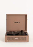 Record Player Retro - Platine Rétro Bluetooth/USB/SD/MicroSD/Mp3 - Moka